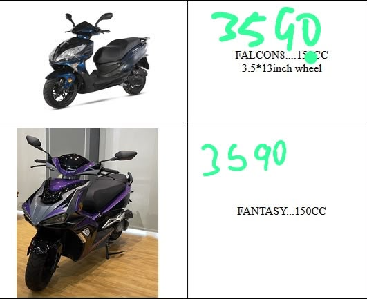 Black Falcon 150cc scooter